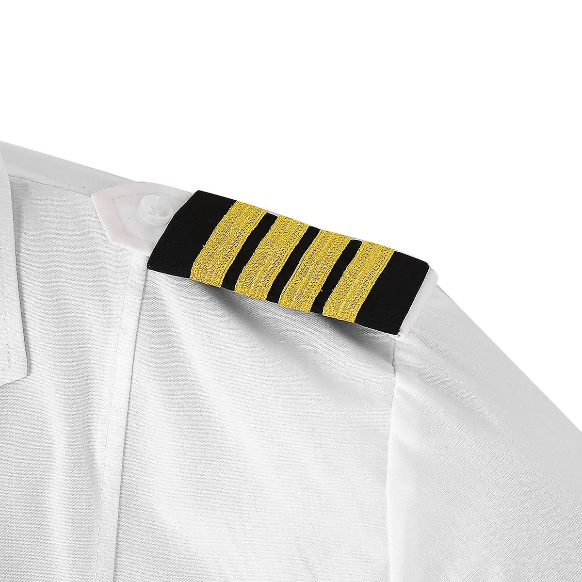 1 par de charreteras Camisa de piloto profesional tradicional Camisa de piloto uniforme Charreteras con insignias de hombro de r
