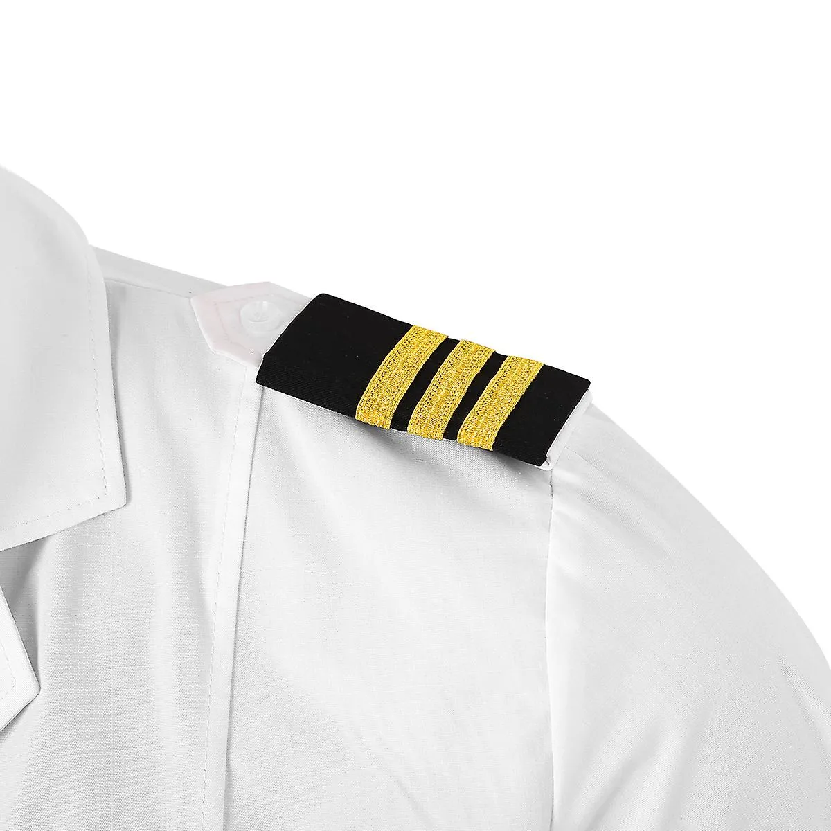 1 par de charreteras Camisa de piloto profesional tradicional Camisa de piloto uniforme Charreteras con insignias de hombro de r