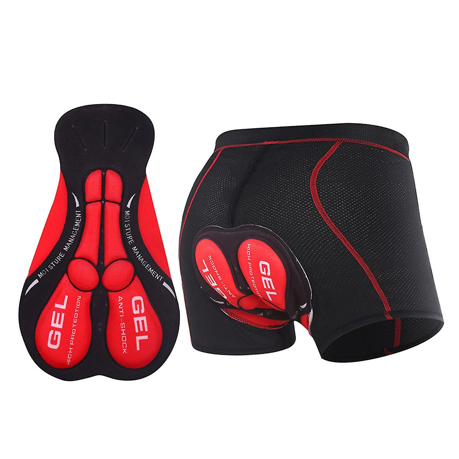 5D Gel Pad Pantalones Cortos De Ciclismo Hombre Ropa Interior Cuesta Abajo MTB Bicicleta De Montaña Pantalones Cortos