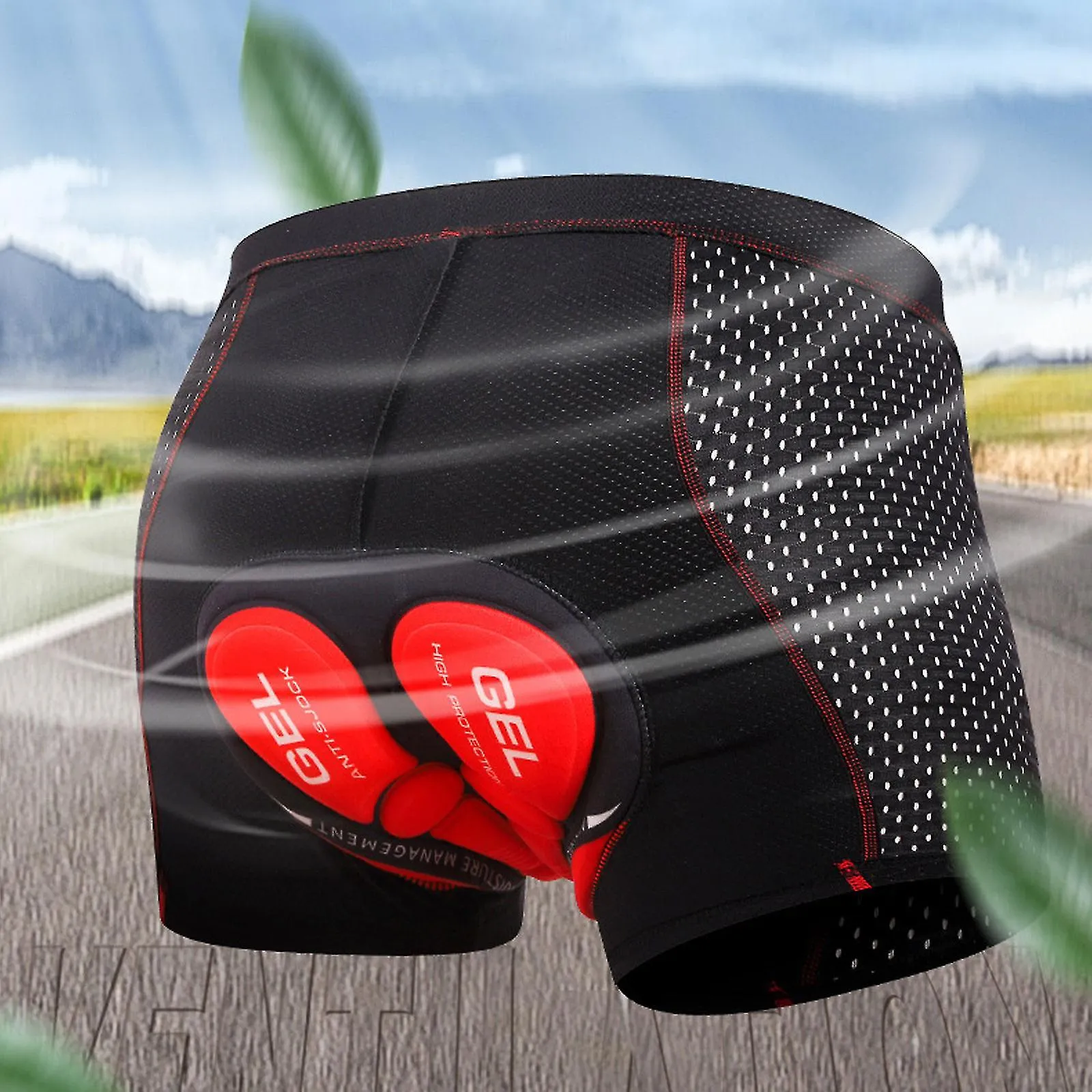 5D Gel Pad Pantalones Cortos De Ciclismo Hombre Ropa Interior Cuesta Abajo MTB Bicicleta De Montaña Pantalones Cortos