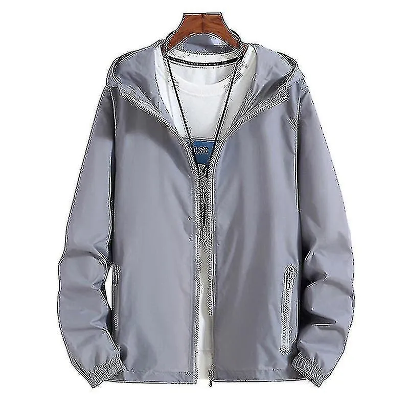 7xl 6xl Plus Size Chaquetas rápidas para hombres de piel seca Protector solar impermeable para hombres Thin Army Outwear Chaquet