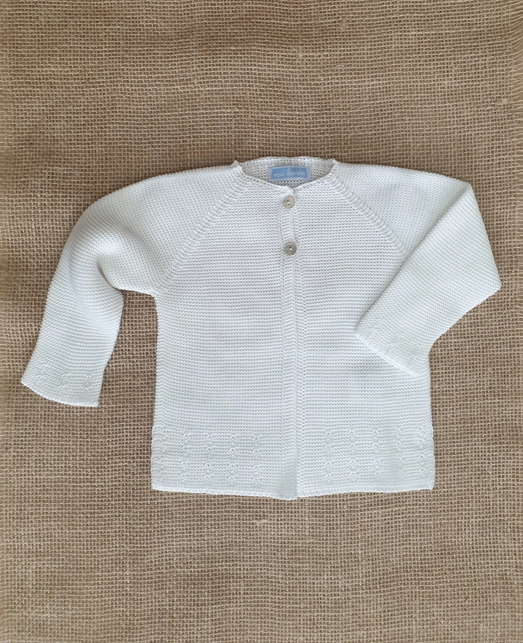 A Chaqueta de Punto unisex Verano R120346 Blanca