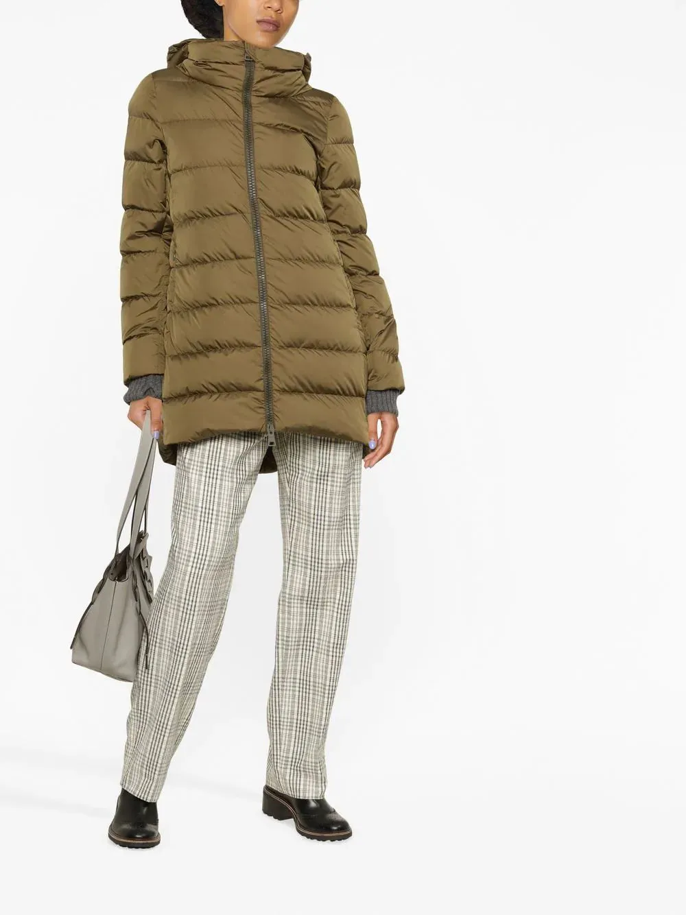 ABRIGO PUFFER KAKI
