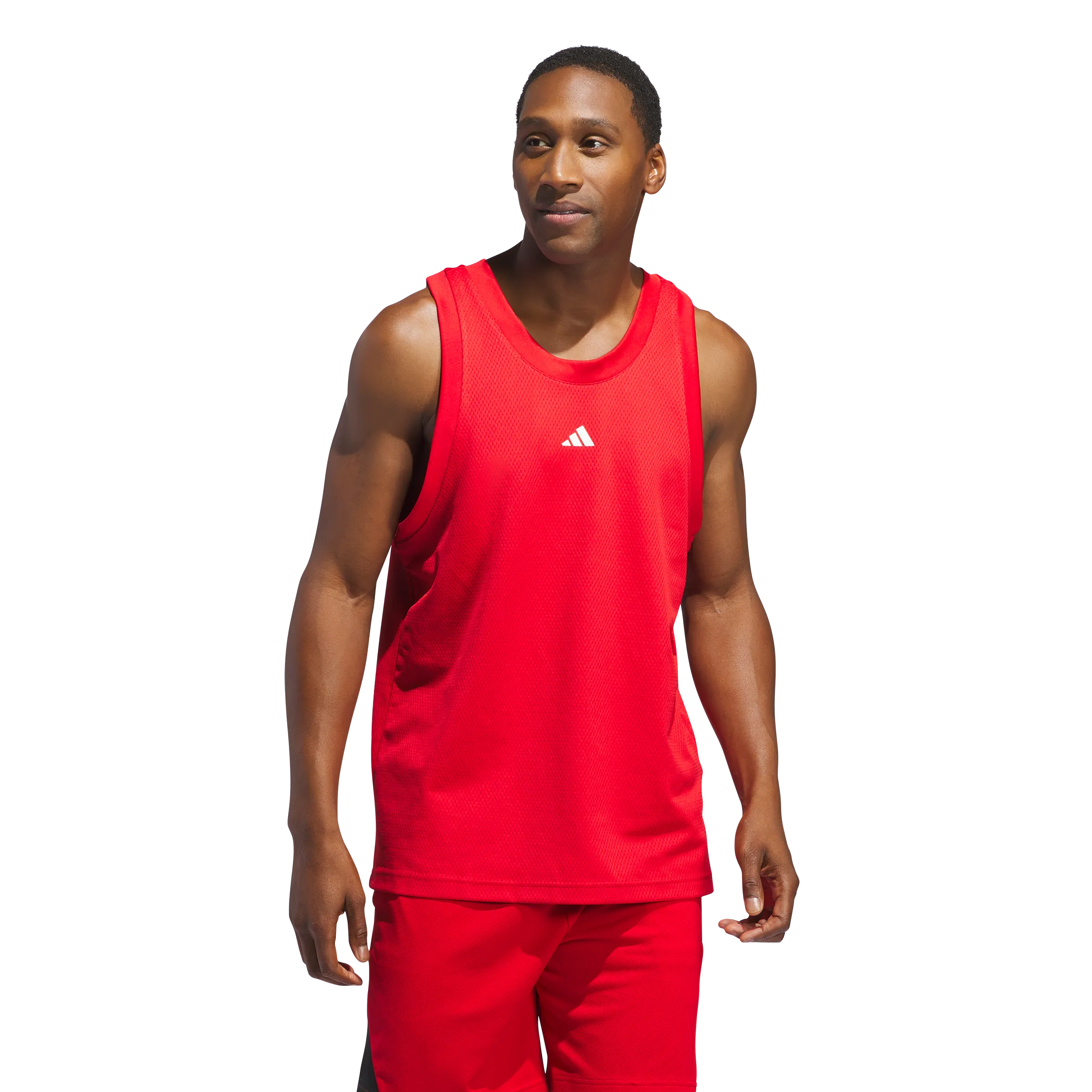 Adidas Basketball Legends Tank Top Better Scarlet / White