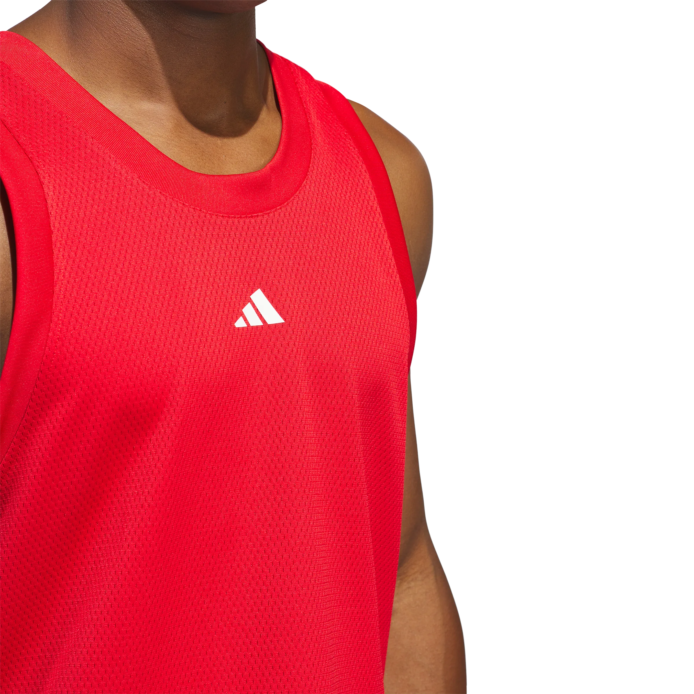 Adidas Basketball Legends Tank Top Better Scarlet / White