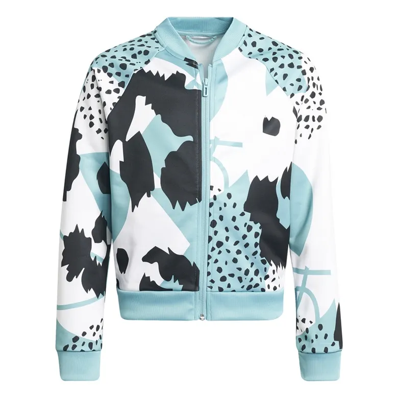 ADIDAS JUNIOR AEROREADY ANIMAL PRINT WARMUP ZIPPOCKET