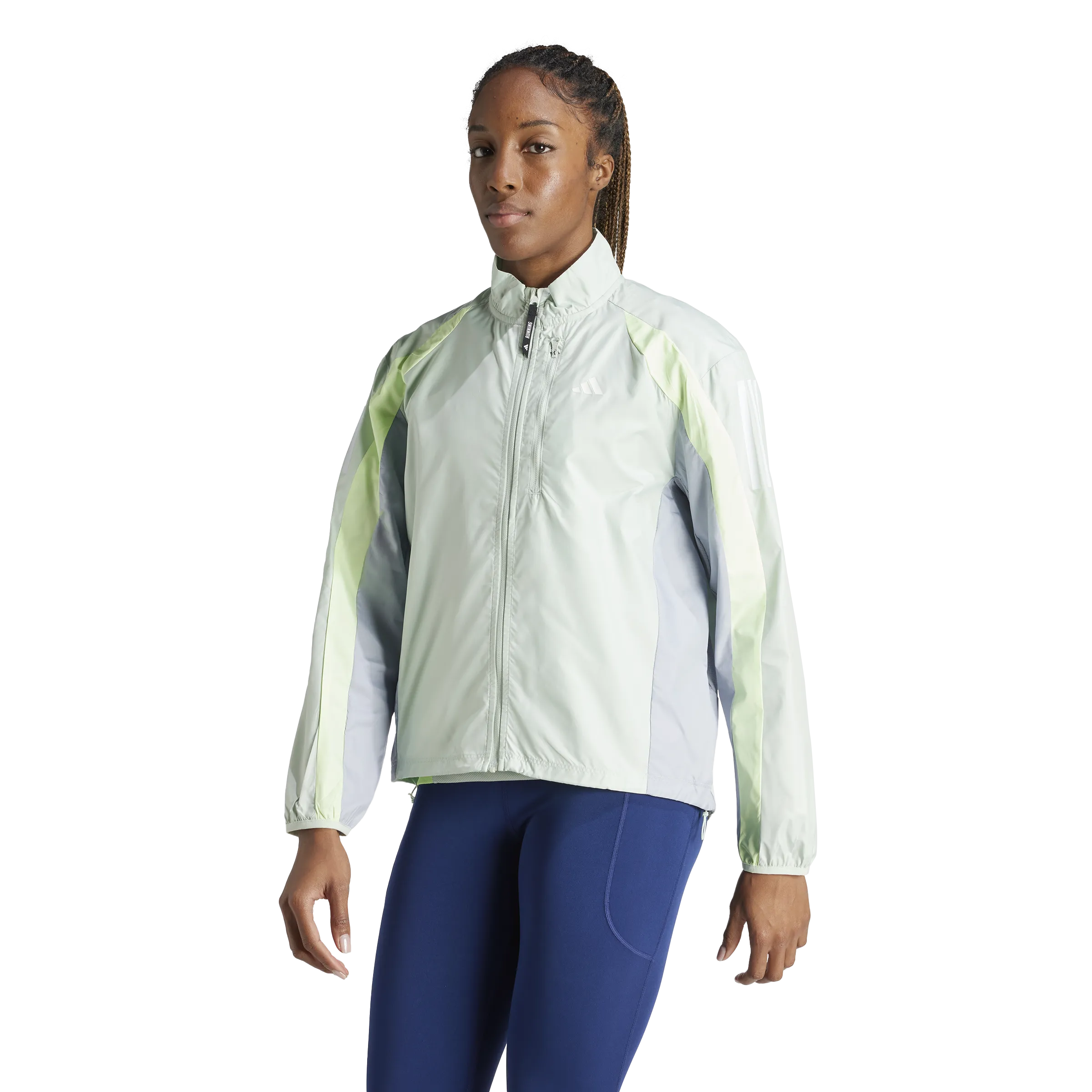 Adidas Own the Run Colorblock Jacket Green