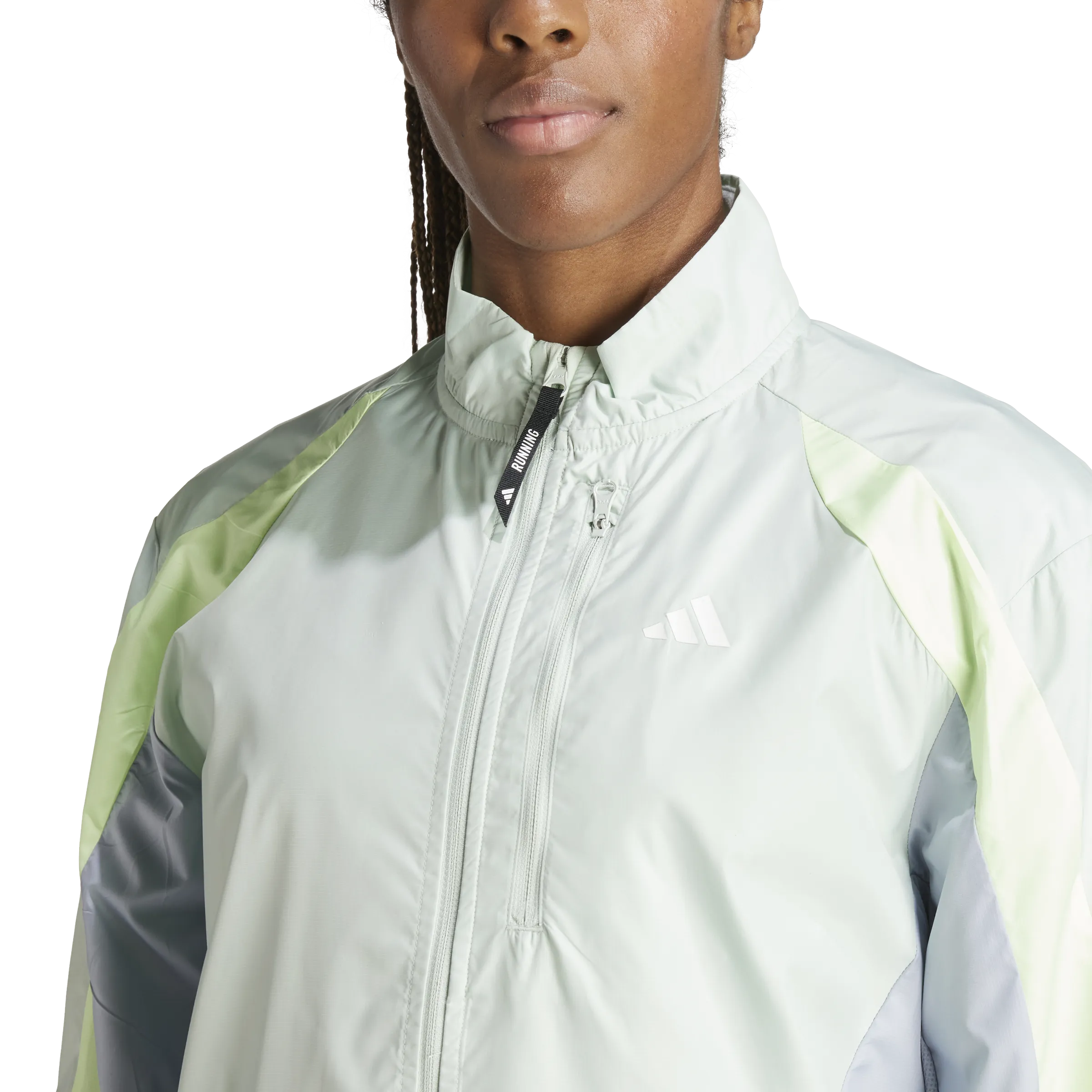 Adidas Own the Run Colorblock Jacket Green