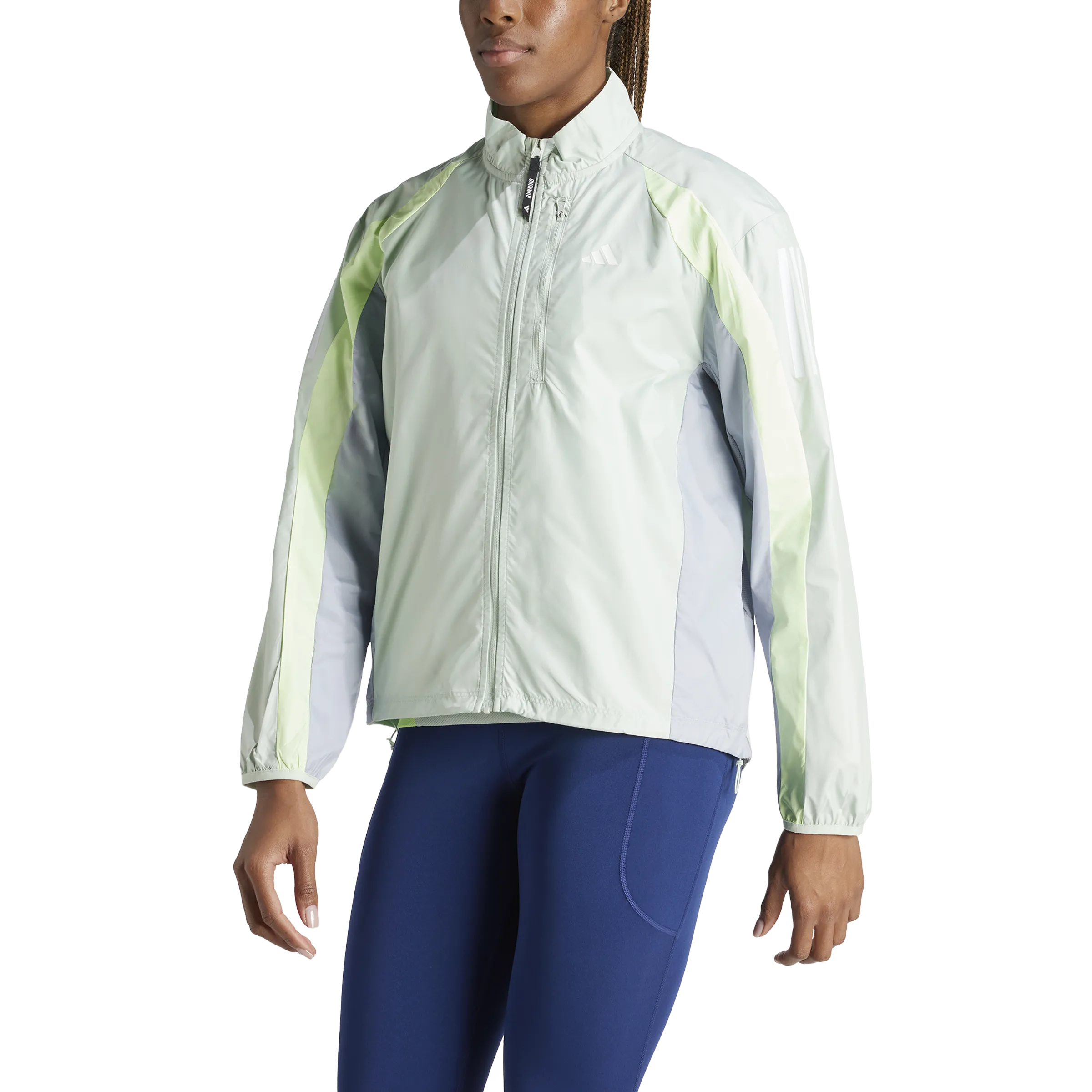 Adidas Own the Run Colorblock Jacket Green