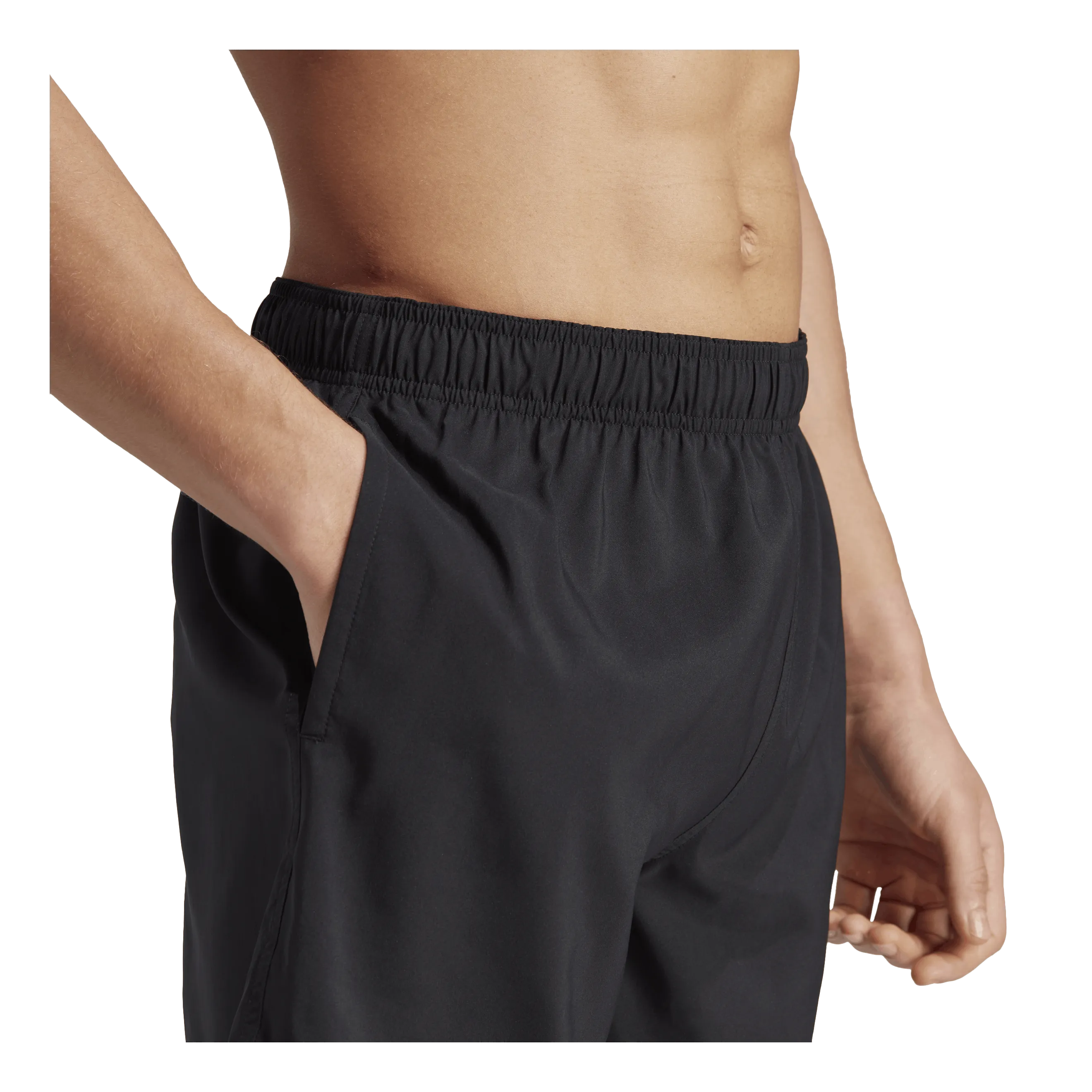 ADIDAS SOLID CLX SHORTLENGTH SWIM SHORTS BLACK / LUCID LEMON