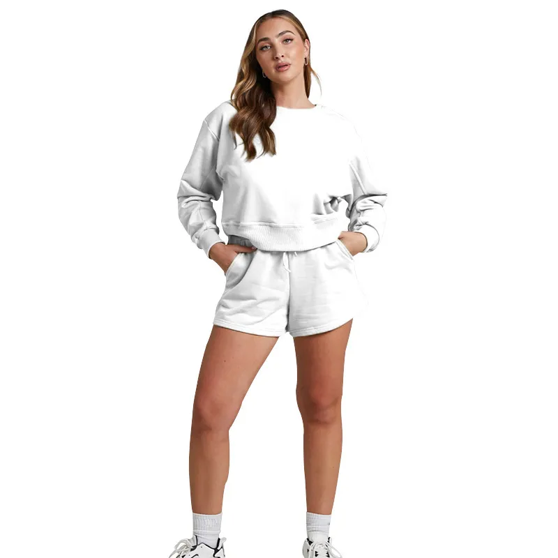 ALL219 Sets de yoga para mujeres 2 piezas sudaderas + pantalones cortos deportes de gimnasio sujetador de sujetador pantalones c
