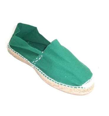 Alpargatas de esparto plana Made in Spain en verde
