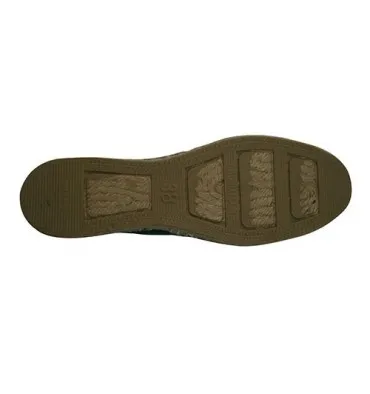 Alpargatas de esparto plana Made in Spain en verde