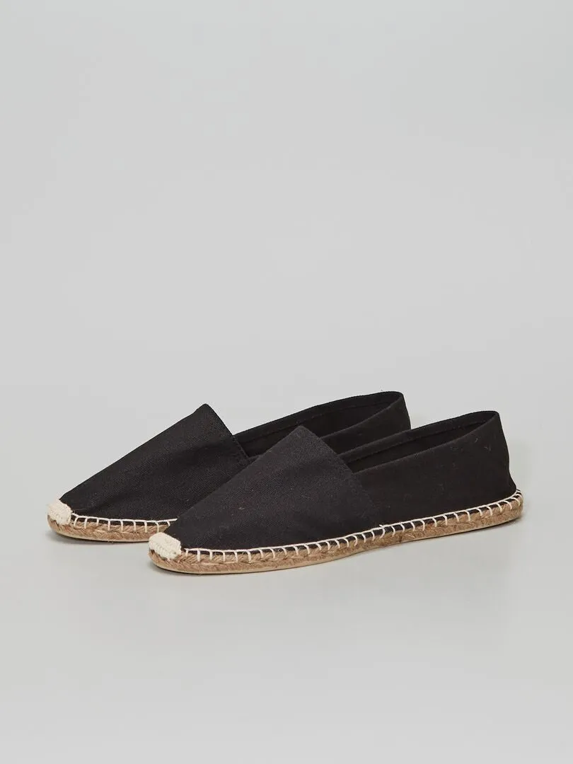 ALPARGATAS DE TELA  NEGRO