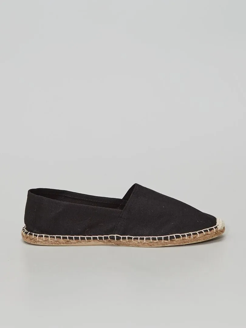 ALPARGATAS DE TELA  NEGRO