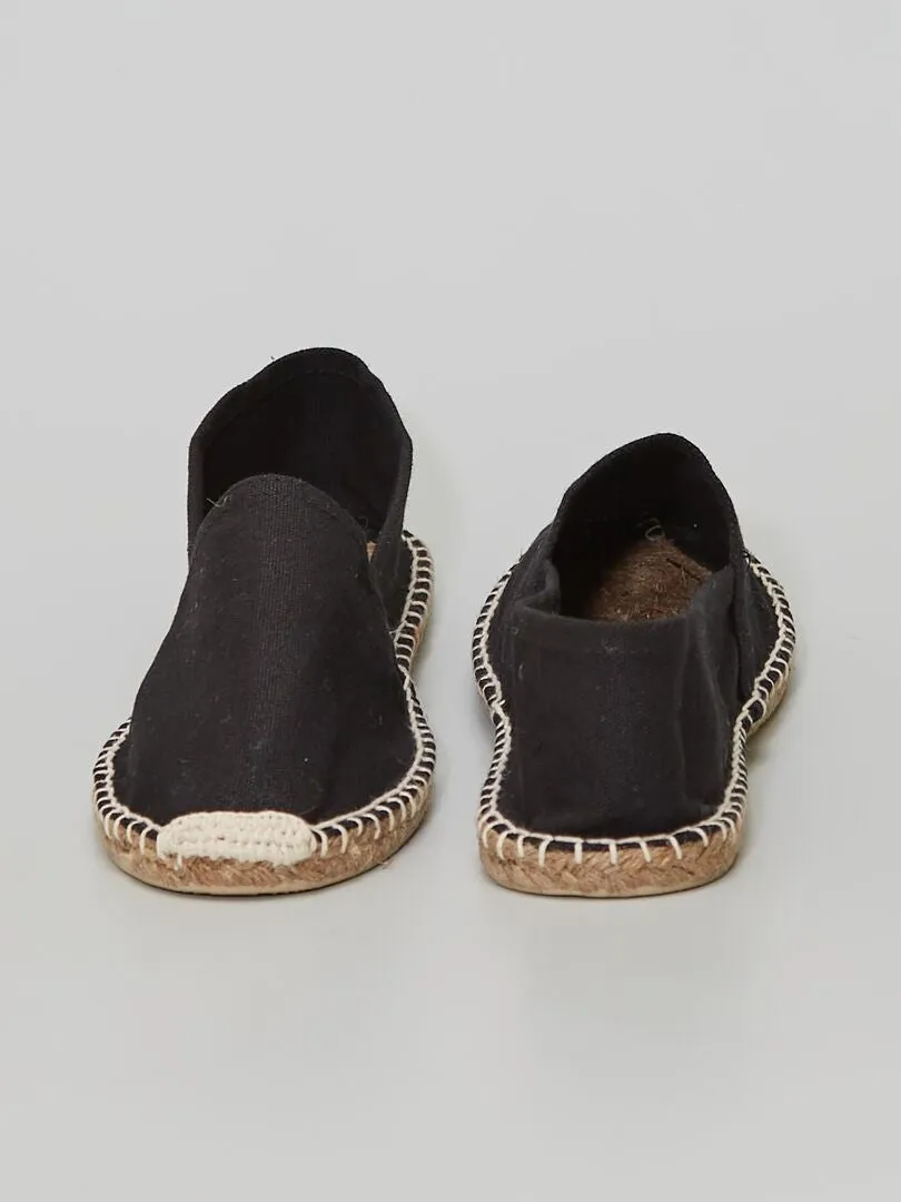 ALPARGATAS DE TELA  NEGRO