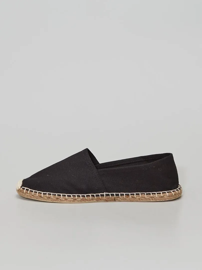 ALPARGATAS DE TELA  NEGRO