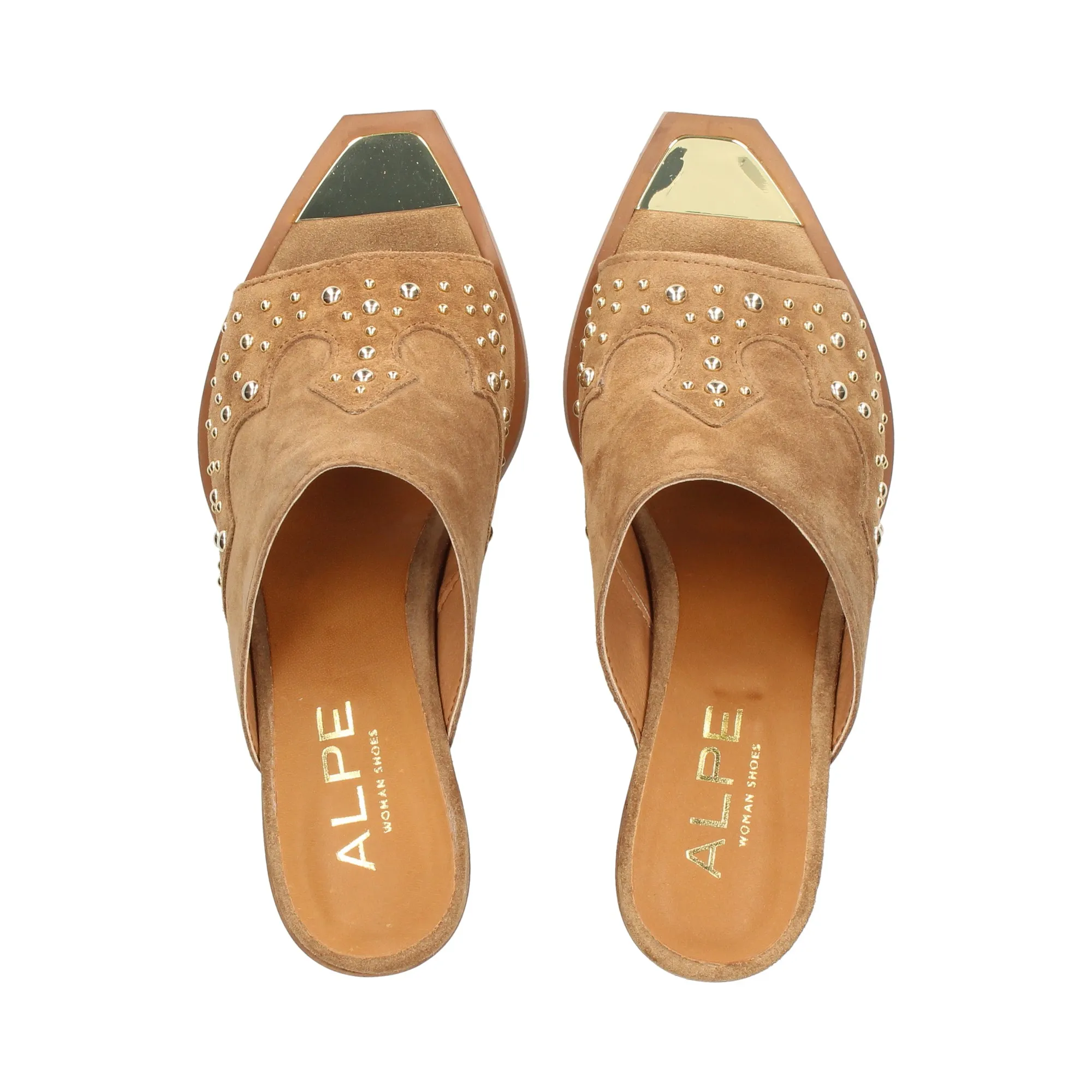 ALPE Sandalias con tacón de Mujer 01 CUERO