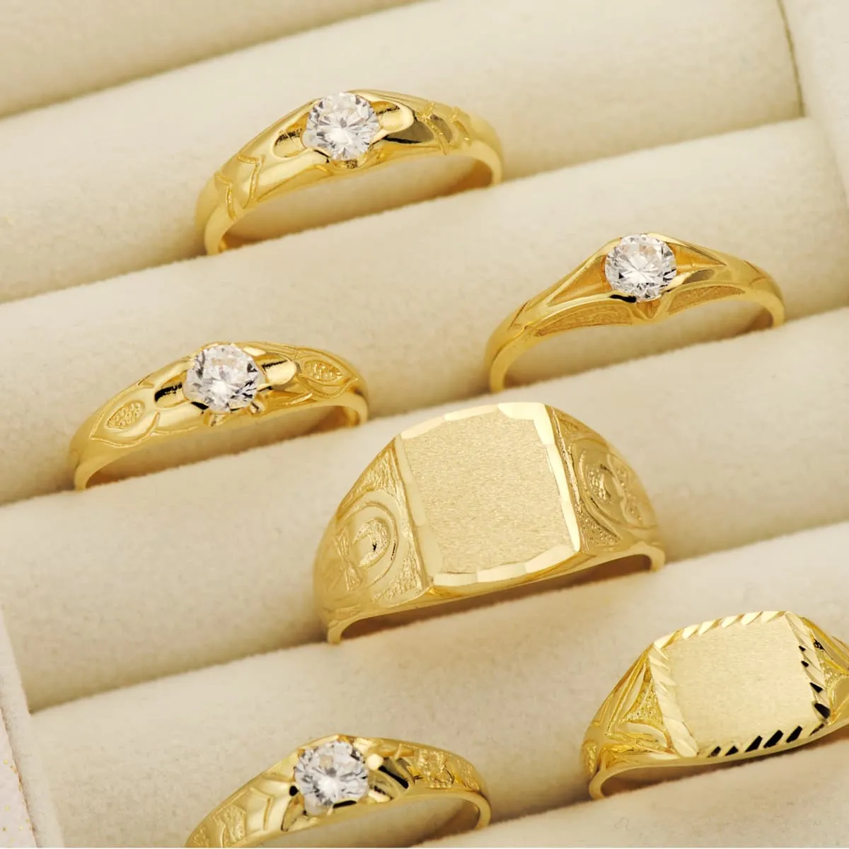 Anillo Oro Sello de Hombre