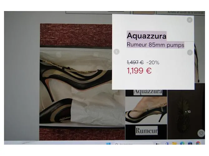Aquazzura Zapatos de tacón Negro 