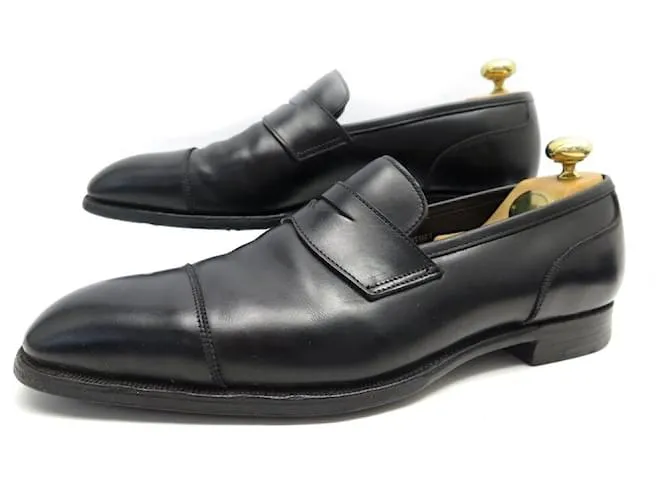 Autre Marque CROCKETT & JONES SCOTNEY 9E 43 ZAPATOS DE CUERO NEGRO 