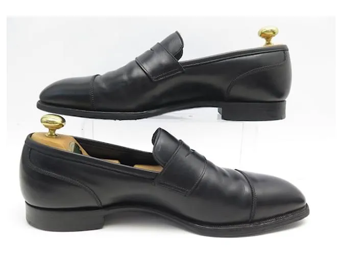 Autre Marque CROCKETT & JONES SCOTNEY 9E 43 ZAPATOS DE CUERO NEGRO 