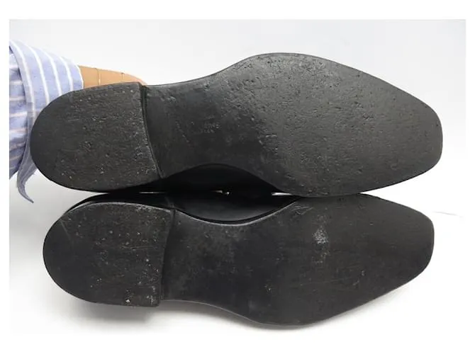 Autre Marque CROCKETT & JONES SCOTNEY 9E 43 ZAPATOS DE CUERO NEGRO 