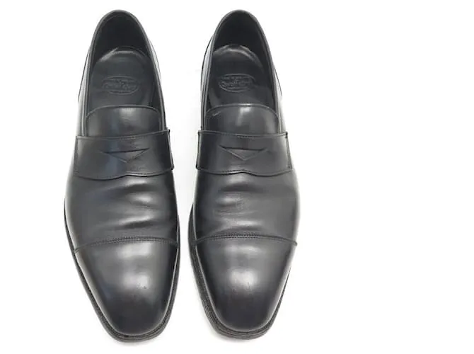 Autre Marque CROCKETT & JONES SCOTNEY 9E 43 ZAPATOS DE CUERO NEGRO 
