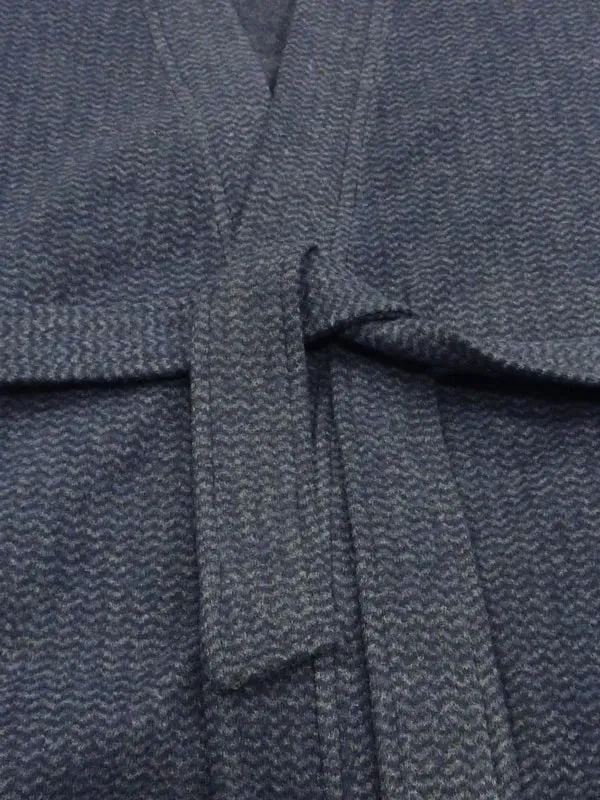 Bata Barandi de Invierno afelpada en Azul Marino