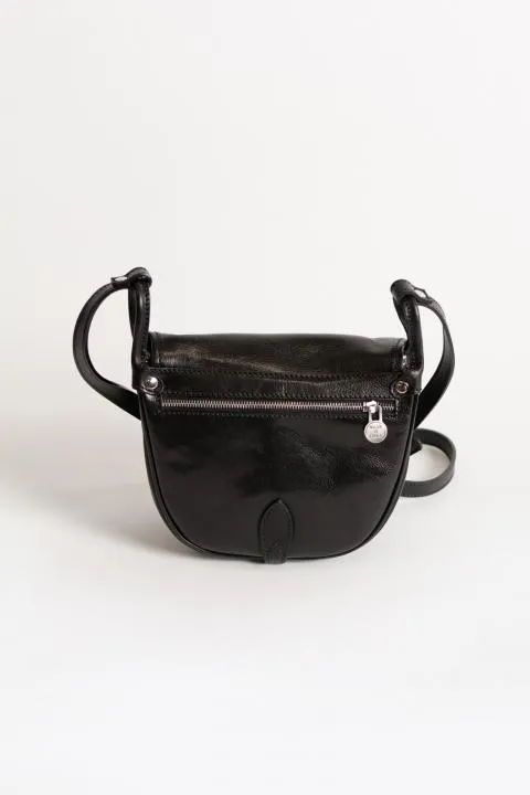 Bolso de cuero natural Nova, negro