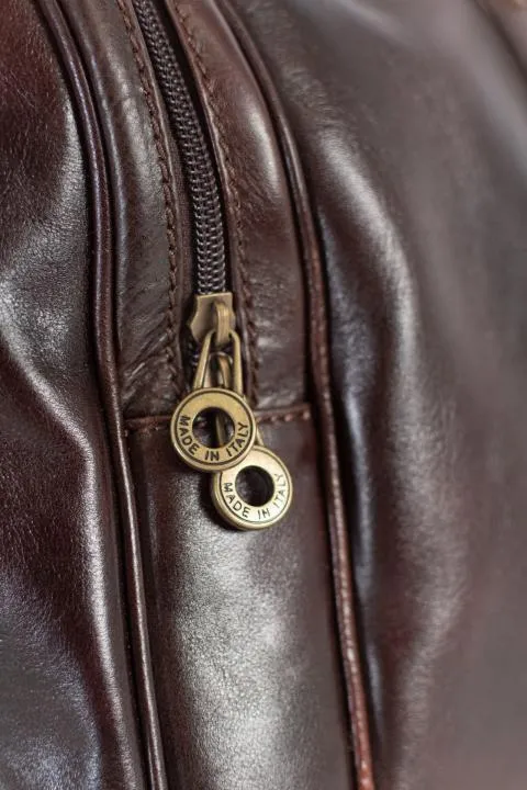 Bolso de piel natural Ava, marrón