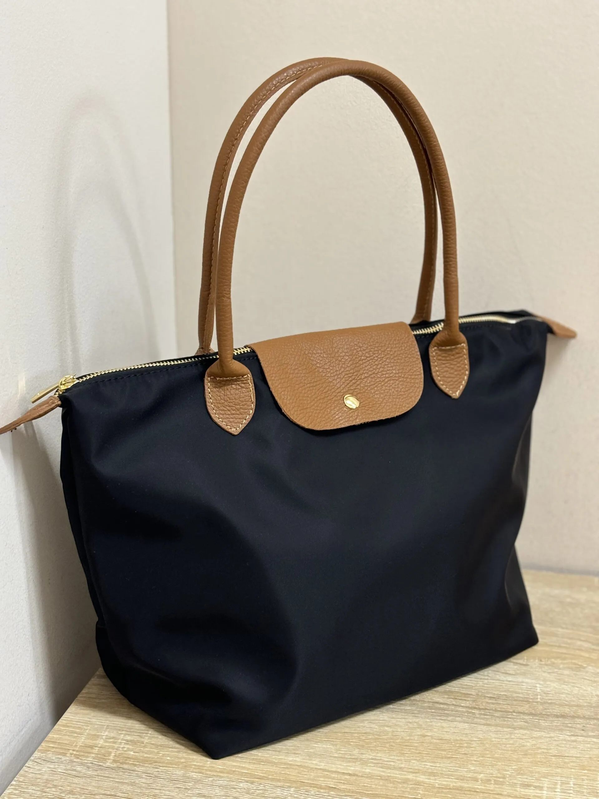 Bolso Longchi Loneta Negro