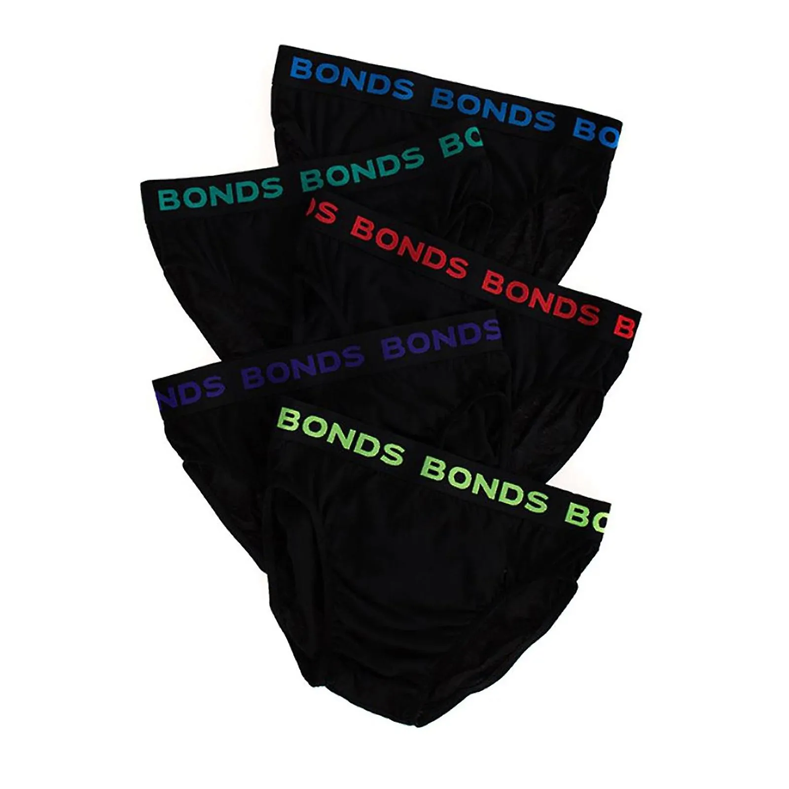 Bonds 5 pack hombre, surtido de calzoncillos hipster de algodón negro, ropa interior cómoda, ropa interior m8dm5t 39k