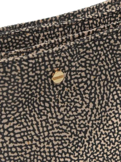 BORBONESE L'ECOLE NYLON Bolso bandolera con tres compartimentos