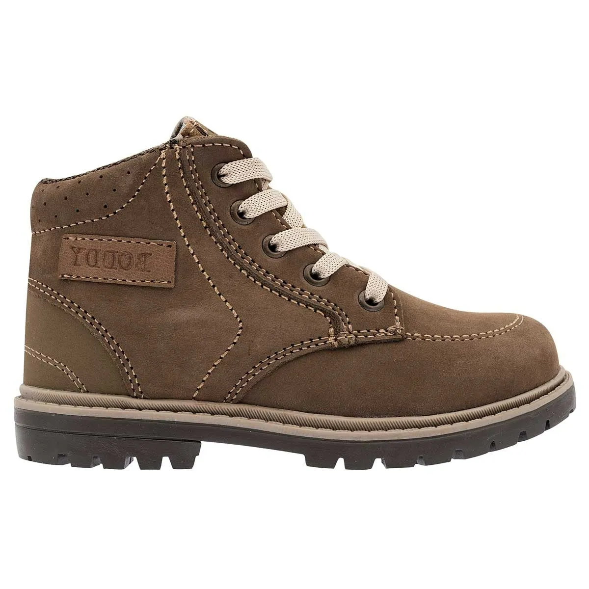 Botas Exterior Piel Color Olivo Para Niño De RBCOLLECTION