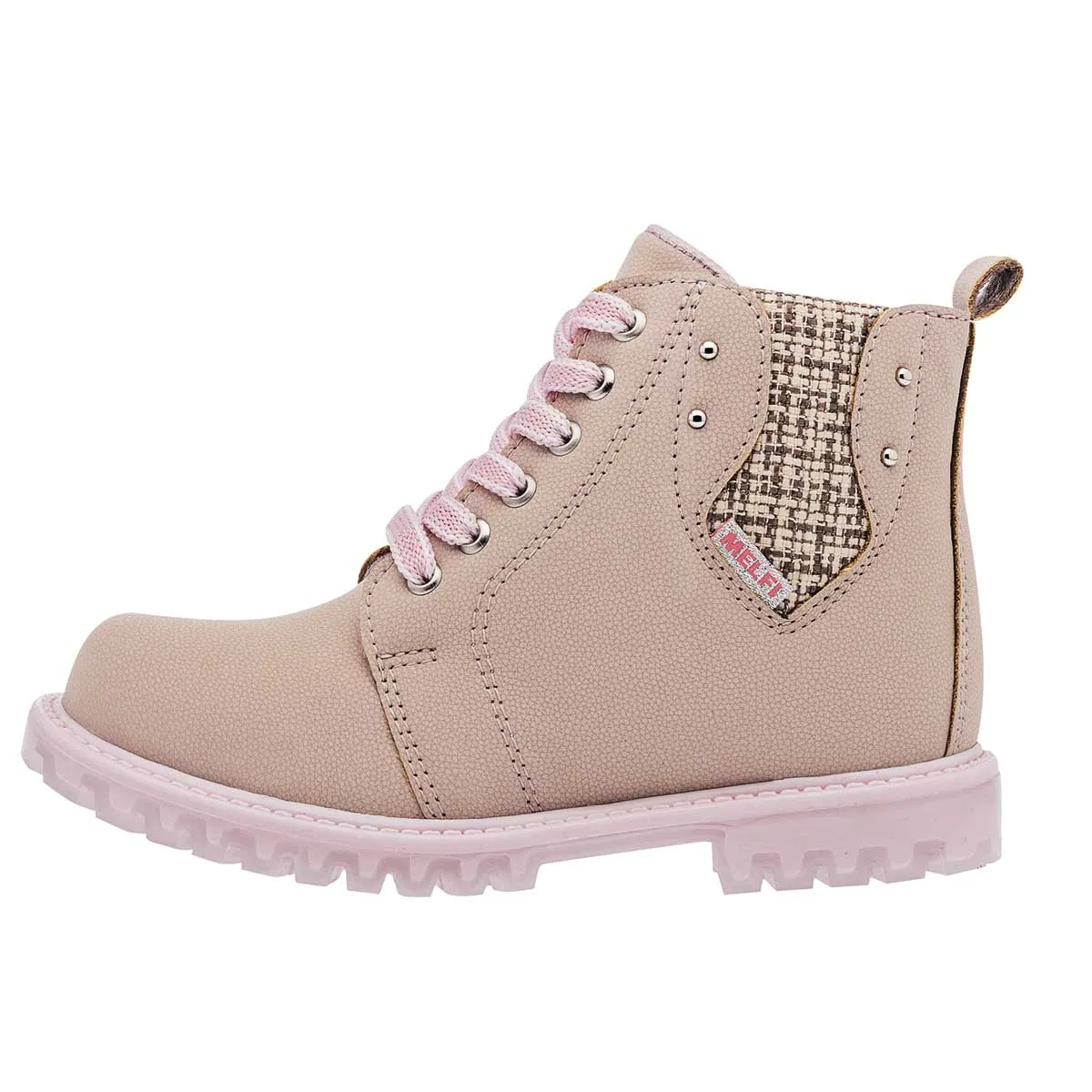 Botas Exterior Sintético Color Beige Para Niña De Melfi Kid's