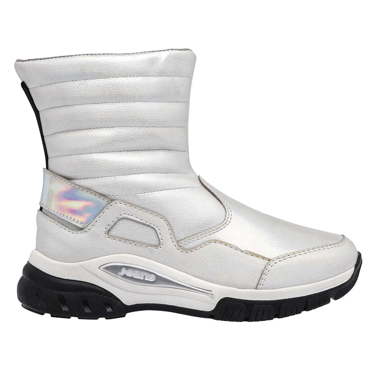 Botas Exterior Sintético Color Blanco Nacar Para Niña De Jeans Shoes