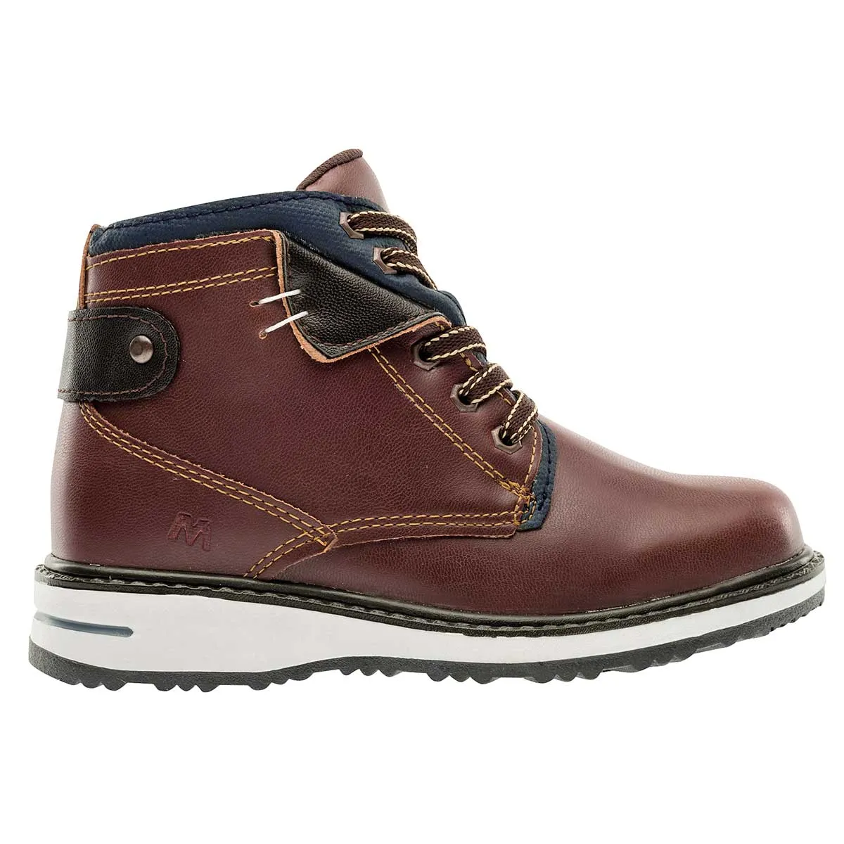 Botas Exterior Sintético Color Café Con Marino Para Niño De RBCOLLECTION