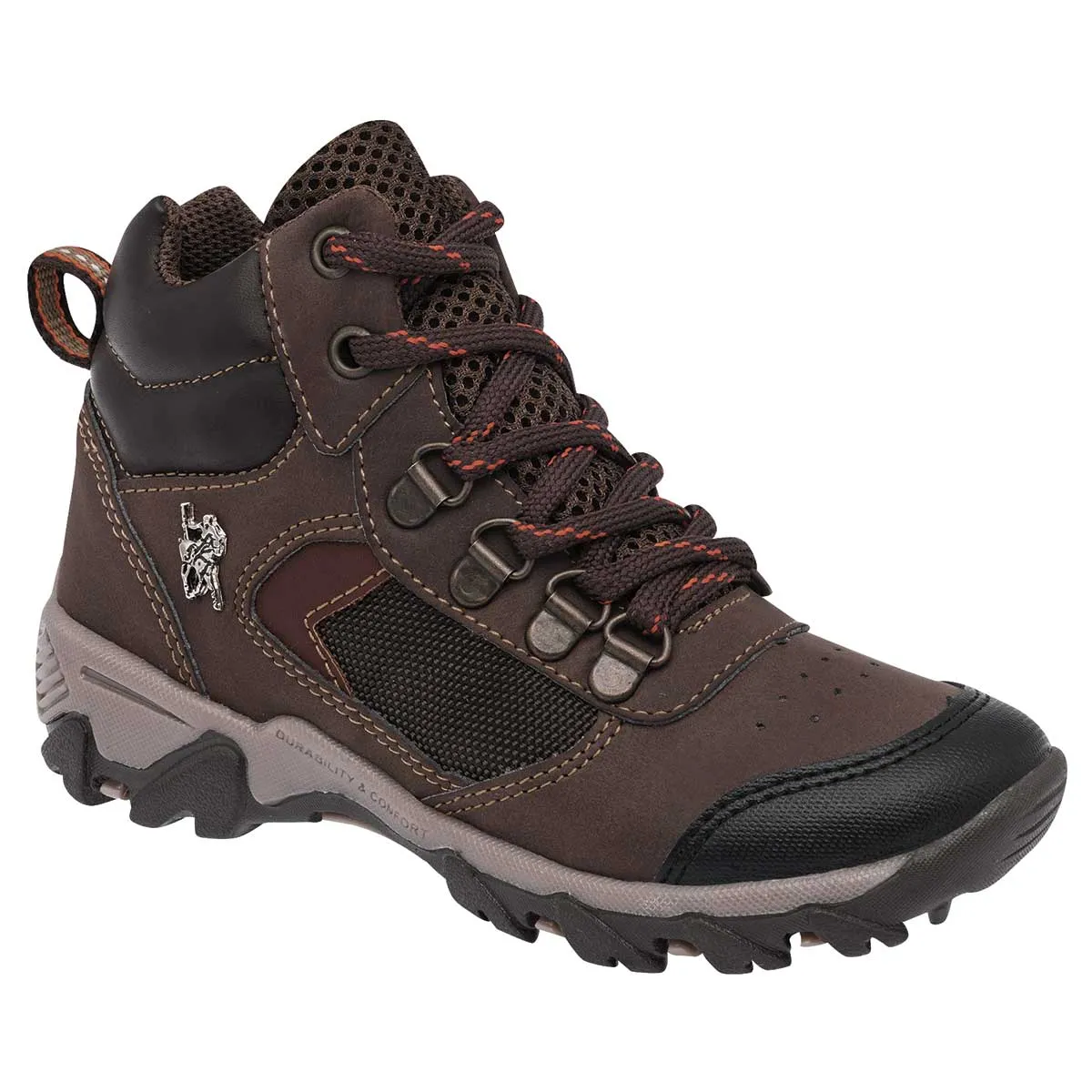 Botas Exterior Sintético Color Café Para Niño De American Polo