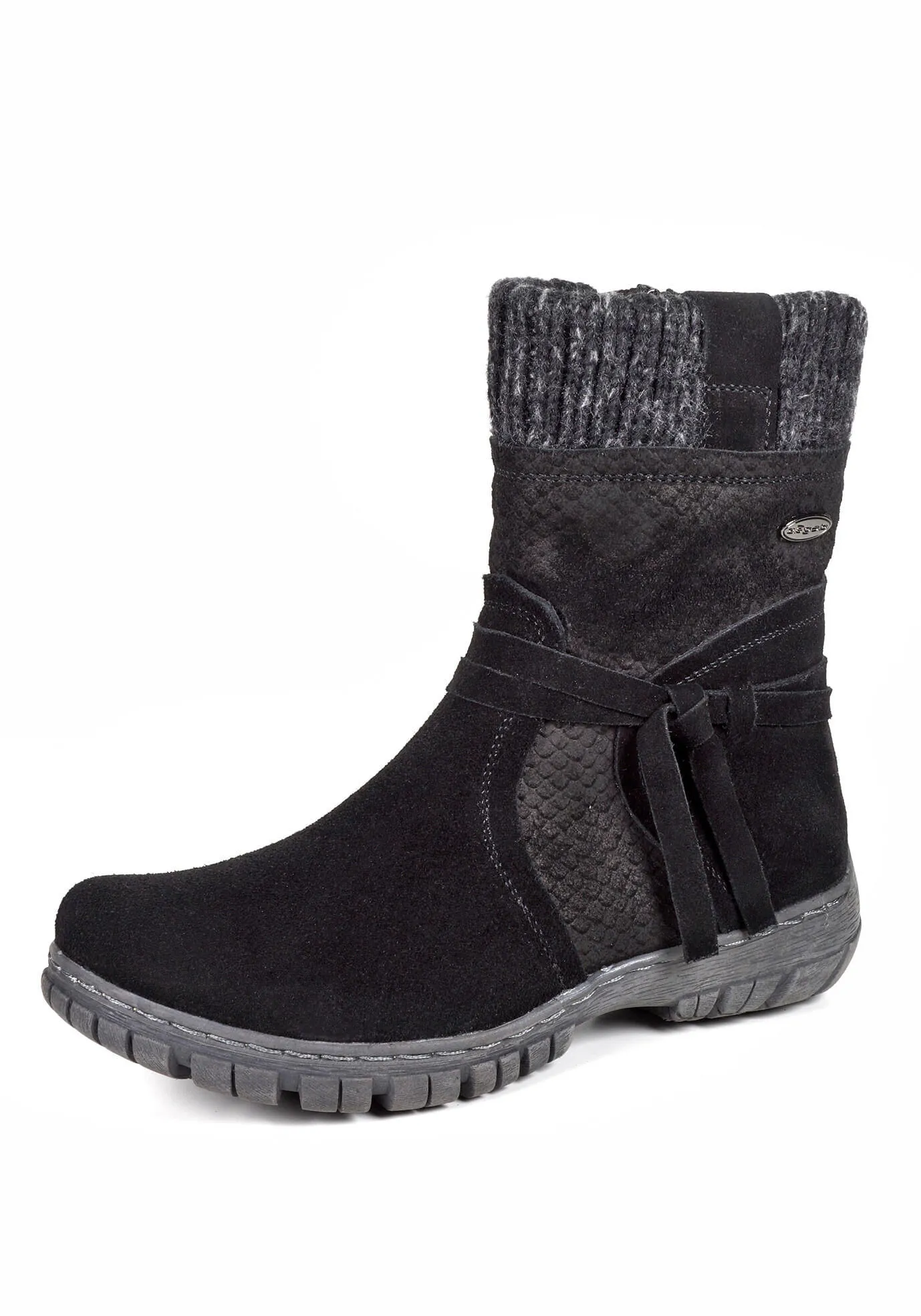 Botin Cuero Adila Negro