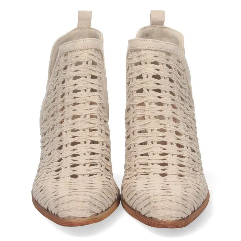 BOTINES CALADOS MUJER DE VERANO YZ2171BEIGE