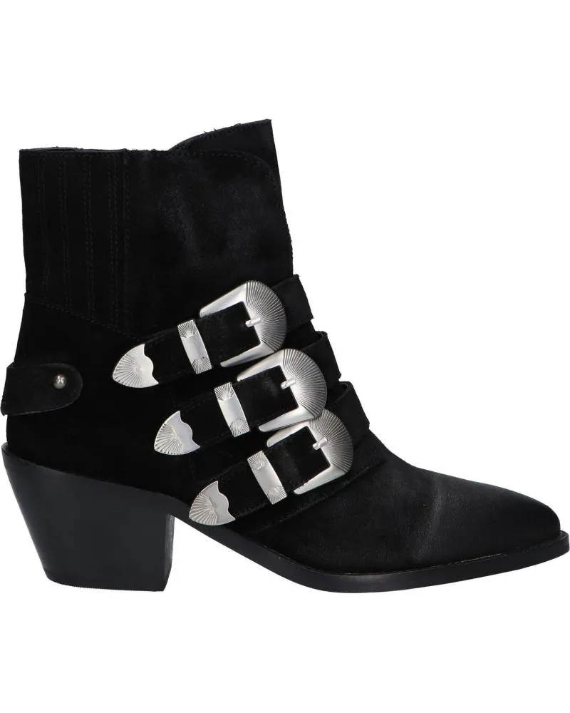 Botines de Mujer PEPE JEANS PLS50392 WESTERN W BUCKLE 999 BLACK