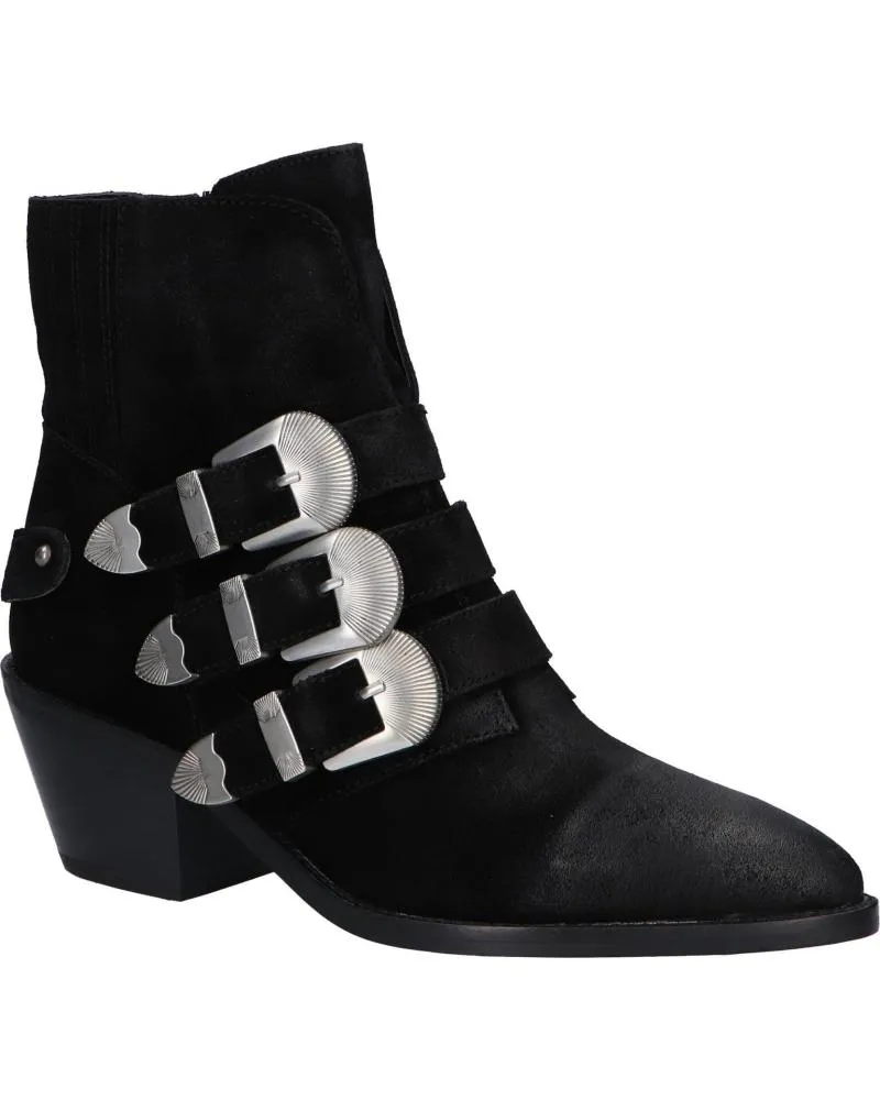 Botines de Mujer PEPE JEANS PLS50392 WESTERN W BUCKLE 999 BLACK