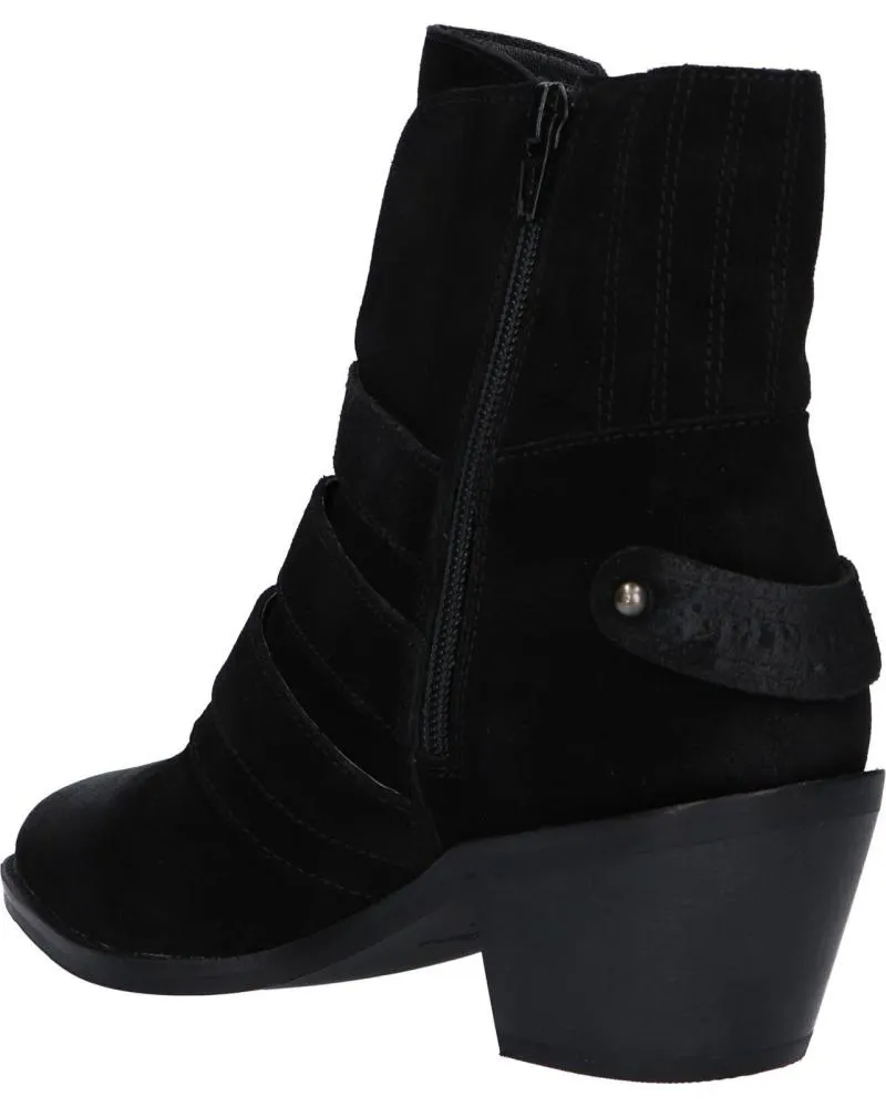 Botines de Mujer PEPE JEANS PLS50392 WESTERN W BUCKLE 999 BLACK