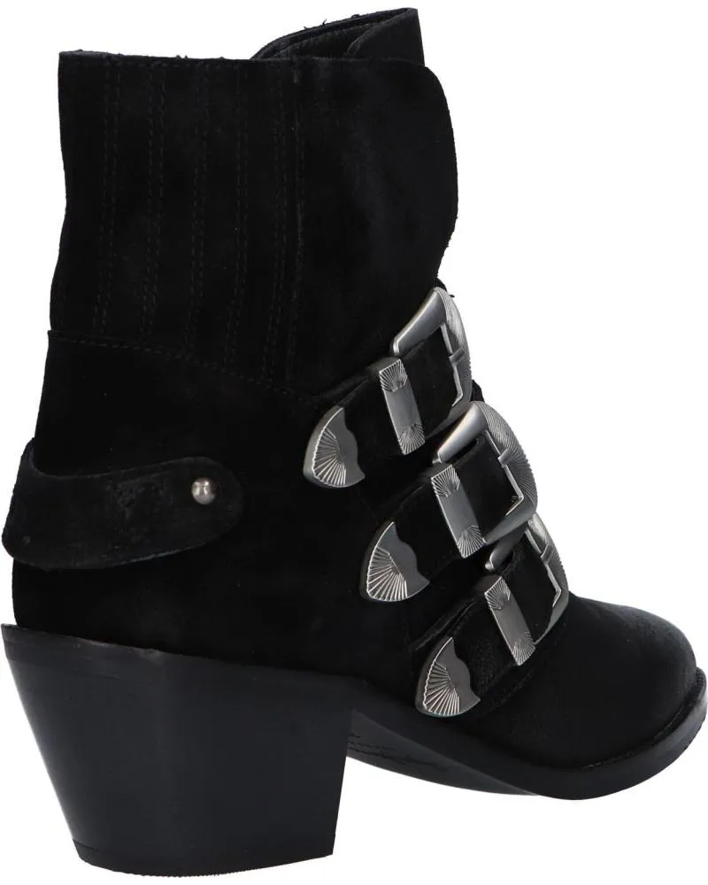 Botines de Mujer PEPE JEANS PLS50392 WESTERN W BUCKLE 999 BLACK