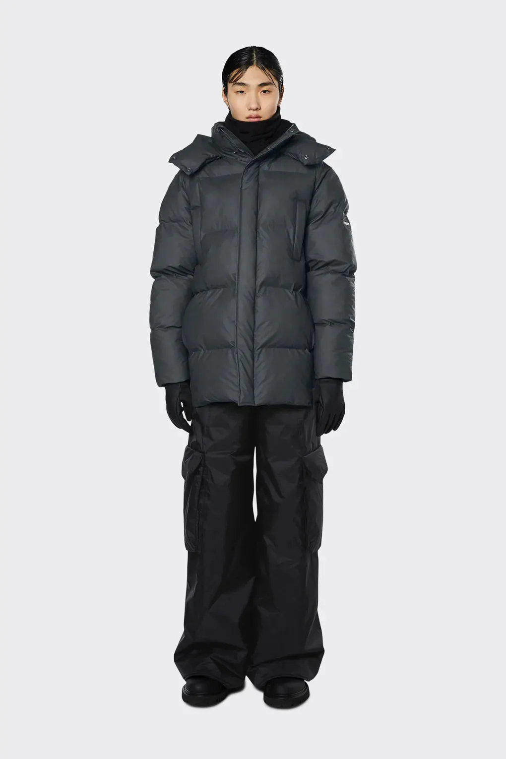 BOXY PUFFER PARKA SLATE