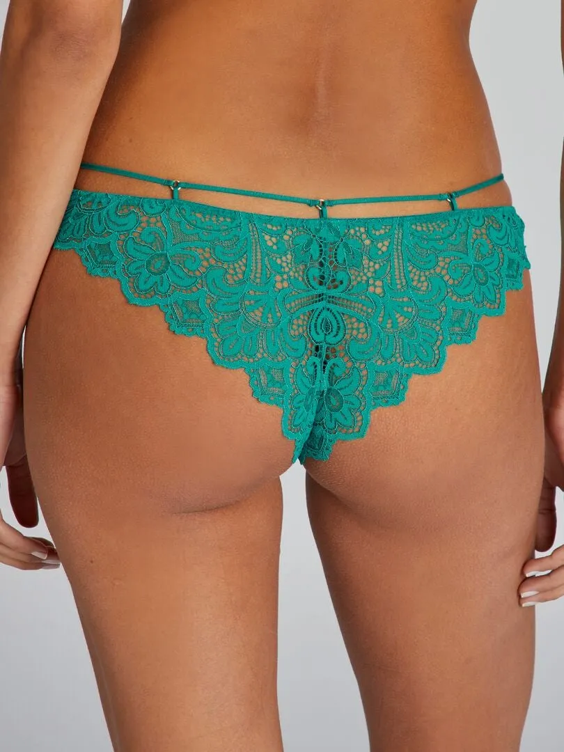 BRAGUITA BRASILEñA DE ENCAJE  AZUL