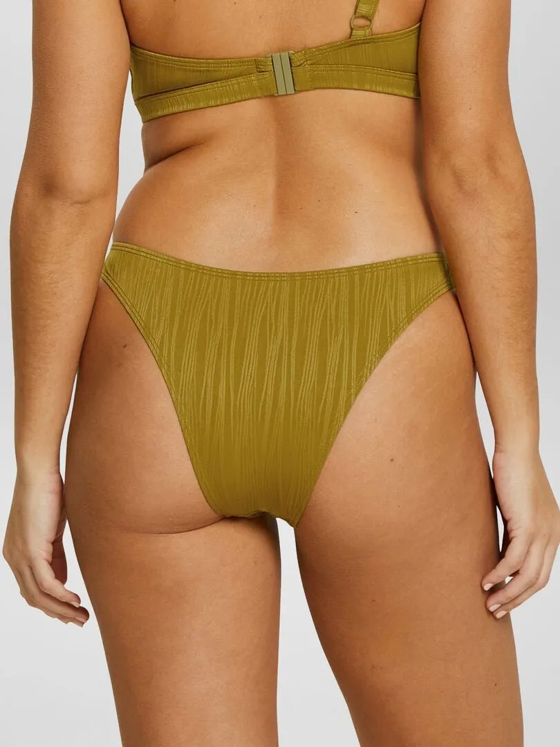 BRAGUITA DE BIKINI BRASILEñA CON CORTE ALTO 'SANS COMPLEXE'  VERDE