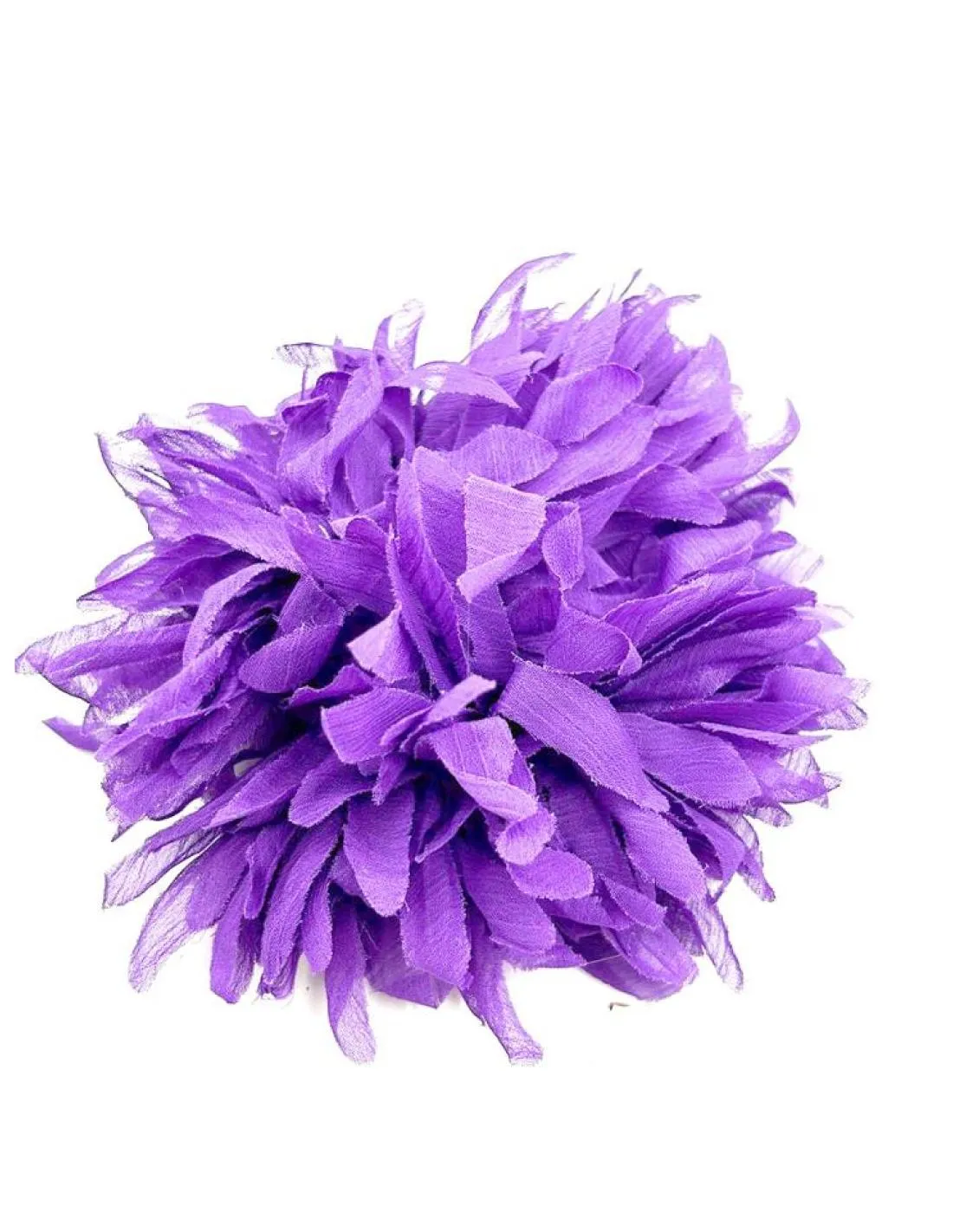 BROCHES MORADOS DE FLOR PARA PELO Y ROPA