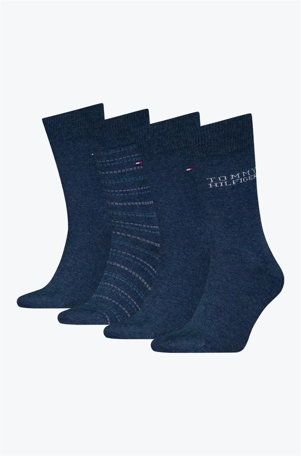 Caja 4 Pares Calcetines Tommy Hilfiger Tin Giftbox 701229780 003 804/805 (TOMMY JEANS)